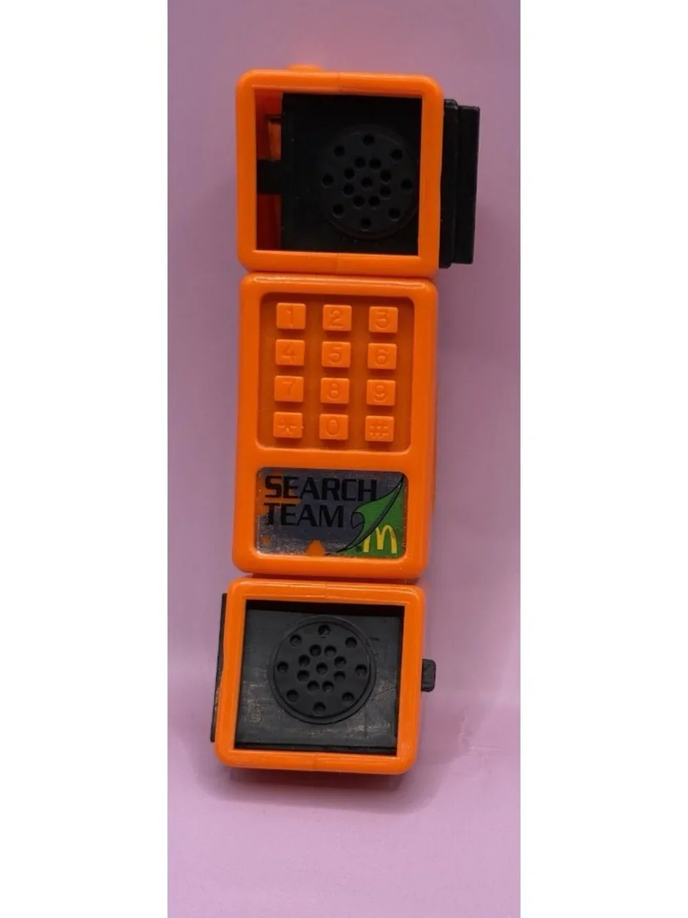 1991 Vintage Search Team Orange Cell Phone and Periscope McDonald’s HMT